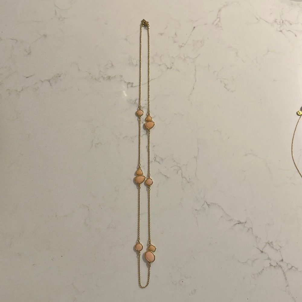 Pink and gold Kate spade necklace